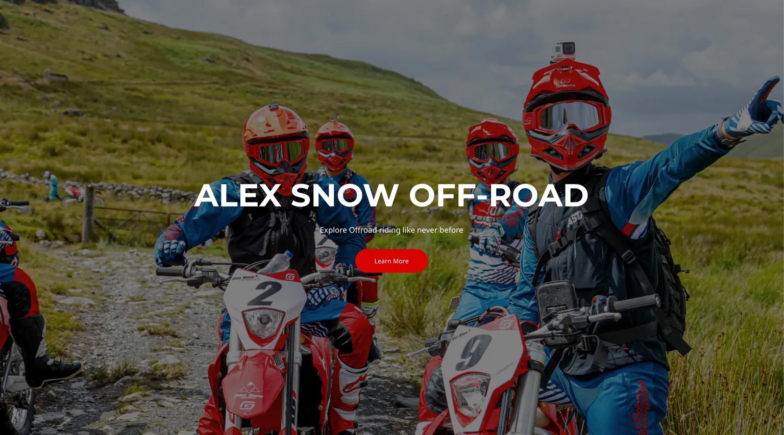Alex Snow Off-Road Website Screenshot
