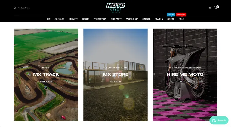 Moto 101 UK Website Screenshot
